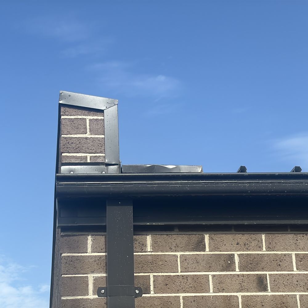 Metal roof dented or scratched, which can lead to early rusting, found during a practical completion inspection in Wollert