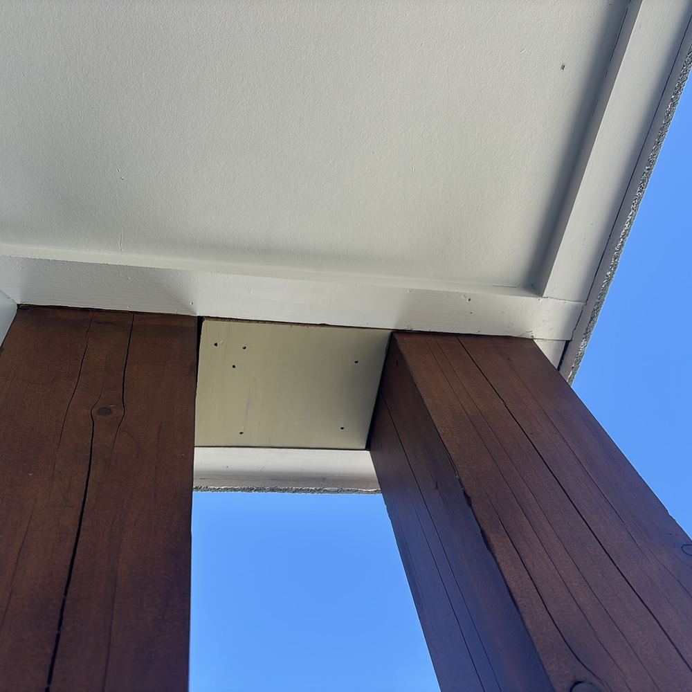 Eave surface finished poorly and needing repair or replacement, Wollert