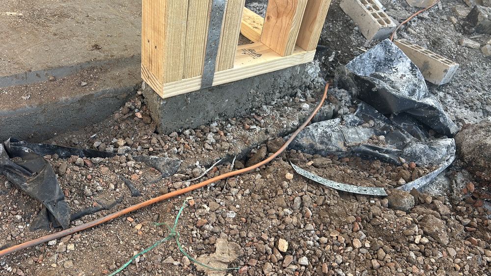 Framing started about a day after the pour, so early slab strength needs confirming, Wollert